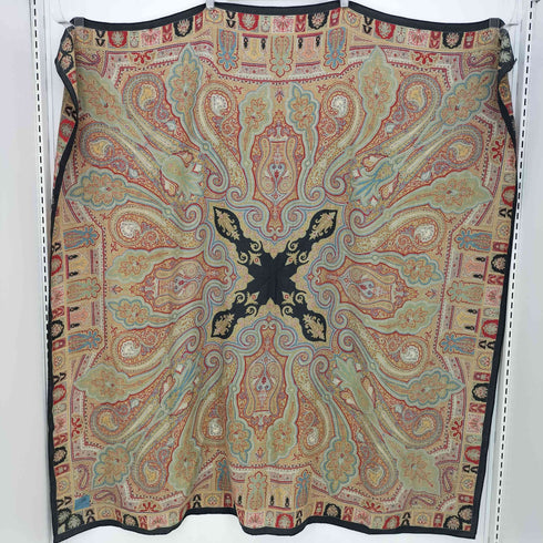 エトロ ETRO イタリア製 ウールシルク ペイズリー 大判スカーフ レディース