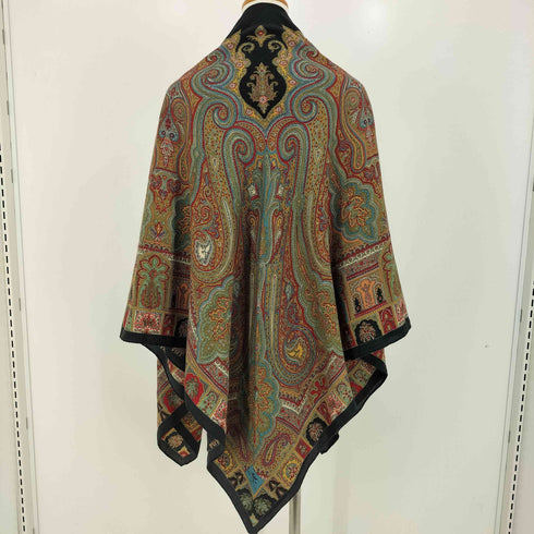 エトロ ETRO イタリア製 ウールシルク ペイズリー 大判スカーフ レディース