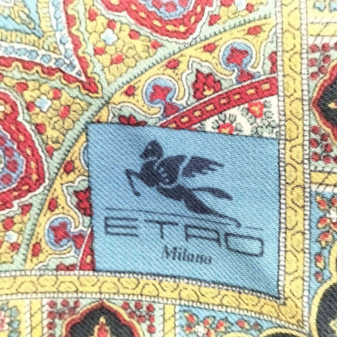 エトロ ETRO イタリア製 ウールシルク ペイズリー 大判スカーフ レディース