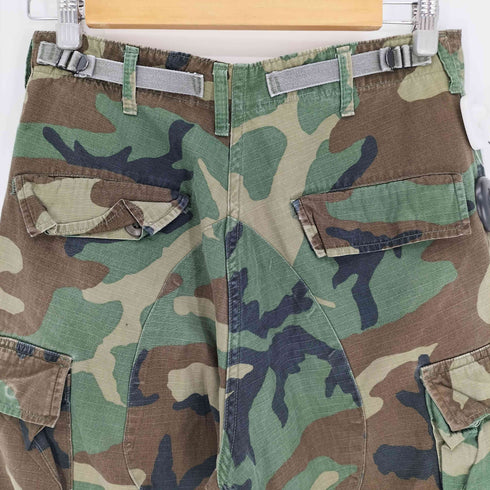 ユーエスアーミー U.S. ARMY 80S WOODLAND COMOUFLAGE PATTERN COMBAT TROUSERS PANTS ウッドランドカモ コンバット トラウザーズ パンツ 86年製 メンズ