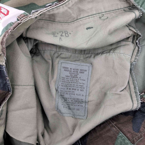 ユーエスアーミー U.S. ARMY 80S WOODLAND COMOUFLAGE PATTERN COMBAT TROUSERS PANTS ウッドランドカモ コンバット トラウザーズ パンツ 86年製 メンズ