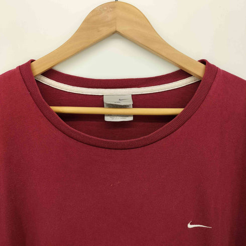 ナイキ NIKE 00S スウッシュ 刺繍 S/S クルーネック Tシャツ メンズ import:XXL