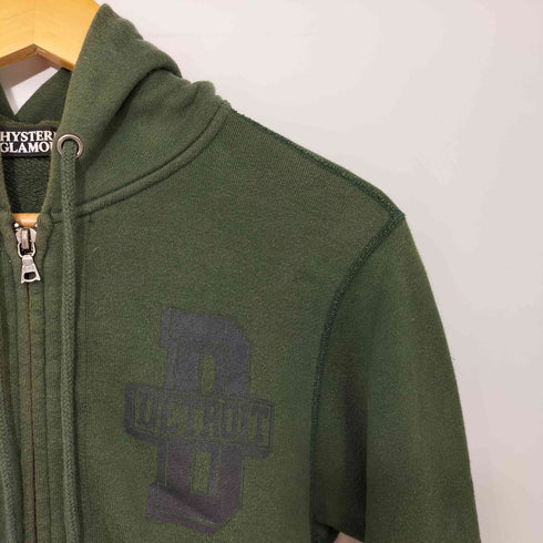 ヒステリックグラマー HYSTERIC GLAMOUR DETROIT ヒスガールプリント ジップアップ パーカー メンズ JPN:S