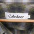 Caledoor マルチポケット 開襟 オープンカラー ウール チェックシャツ メンズ import:L