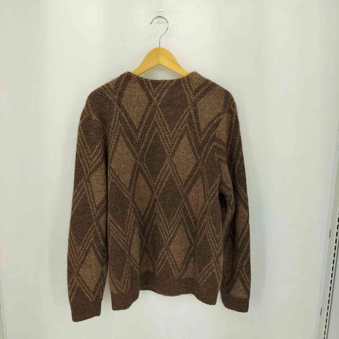 ギャップ Gap BRUSHED CARDIGAN アルパカブレンド ブラッシュド アーガイル カーディガン メンズ import:M
