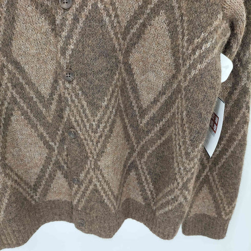 ギャップ Gap BRUSHED CARDIGAN アルパカブレンド ブラッシュド アーガイル カーディガン メンズ import:M
