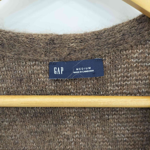 ギャップ Gap BRUSHED CARDIGAN アルパカブレンド ブラッシュド アーガイル カーディガン メンズ import:M