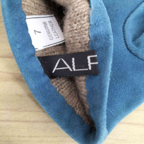 Alpo イタリア製 本革 カシミヤ スタッズ装飾 手袋 import レディース 7