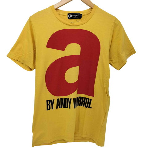 アンディウォーホル バイヒステリックグラマー andy warhol by HYSTERIC GLAMOUR BIG A S/S TEE ビッグプリント Tシャツ メンズ JPN:S