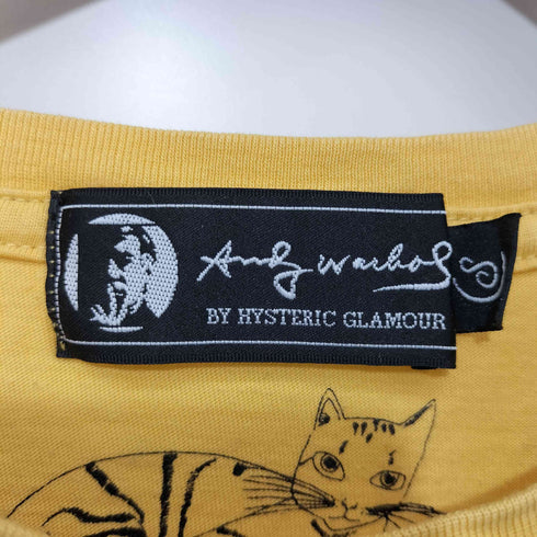 アンディウォーホル バイヒステリックグラマー andy warhol by HYSTERIC GLAMOUR BIG A S/S TEE ビッグプリント Tシャツ メンズ JPN:S