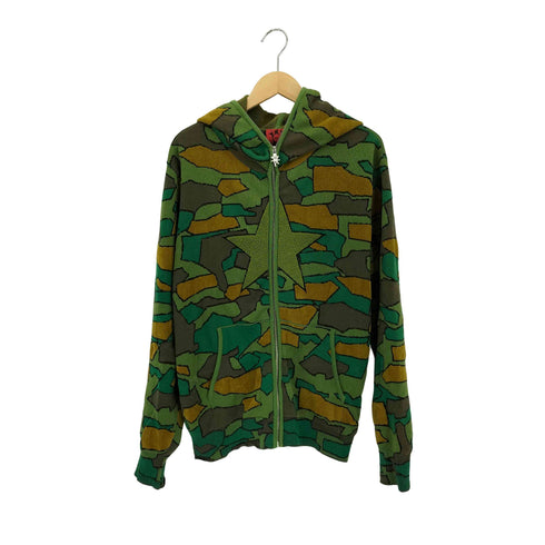 マークジェイコブス heaven by marc jacobs Gorillaz Camo 2001 Knit Zip-Up ジップアップ パーカー メンズ import:M