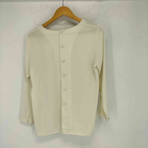 クレージュ courreges ロゴラインストーン付き バックボタンブラウス レディース 9R