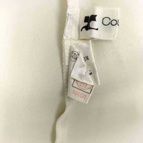 クレージュ courreges ロゴラインストーン付き バックボタンブラウス レディース 9R