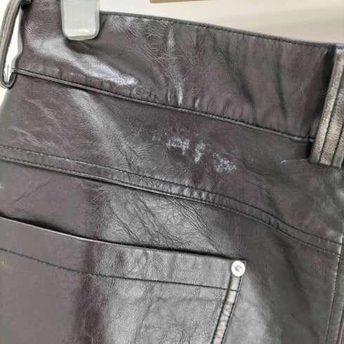 フェイクレザーショーツ メンズ
