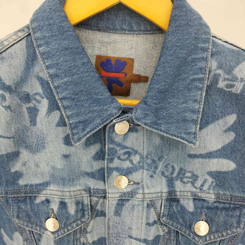 マークジェイコブス heaven by marc jacobs LASER FLORAL DENIM JACKET デニムジャケット レディース import:M
