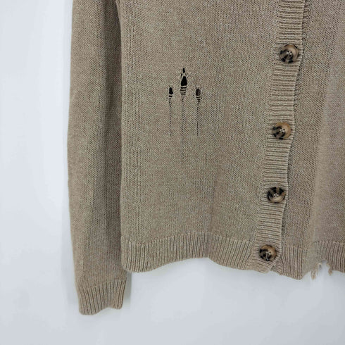 ザラ ZARA ダメージ加工 クルーネックカーディガン レディース JPN:S