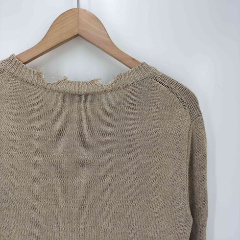 ザラ ZARA ダメージ加工 クルーネックカーディガン レディース JPN:S
