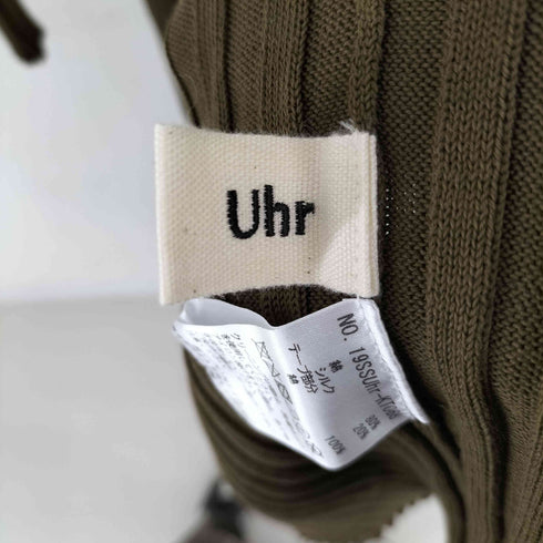 ウーア Uhr リブニット ロングワンピース レディース