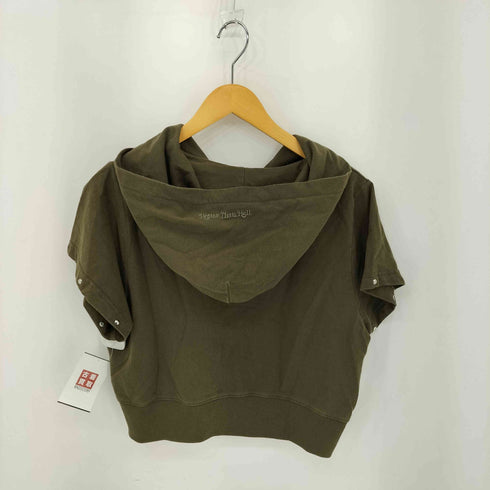HTH short sleeve zip hoodie 半袖 ジップアップパーカー Y2K レディース FREE
