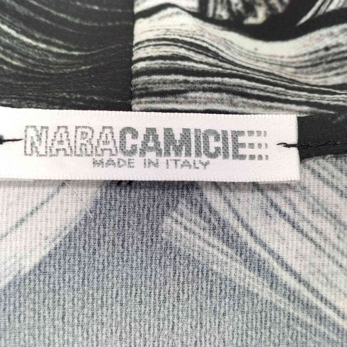 ナラカミーチェ NARACAMICIE 総柄袖フレア ボウタイブラウス レディース JPN:1