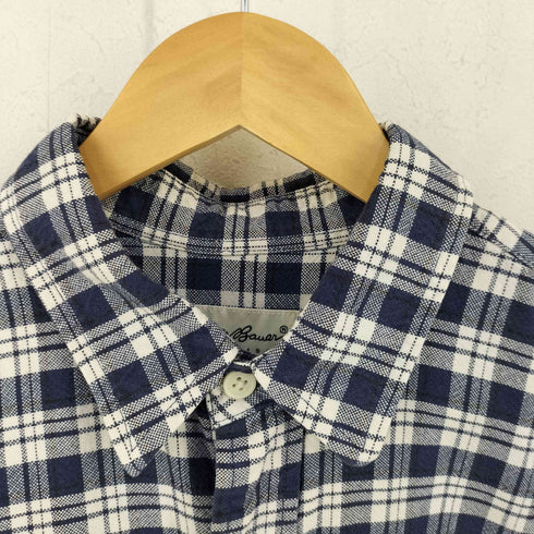 エディーバウアー Eddie Bauer 90s 白タグ コットン チェック シャツ メンズ import:L