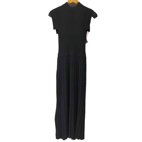 スライ SLY SLEEVELESS PLEATS HG OP ノースリーブ プリーツ ニットワンピース レディース FREE