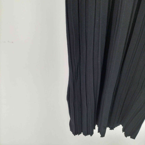 スライ SLY SLEEVELESS PLEATS HG OP ノースリーブ プリーツ ニットワンピース レディース FREE