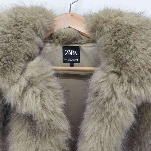 ザラ ZARA フェイクファー ベスト レディース import:L