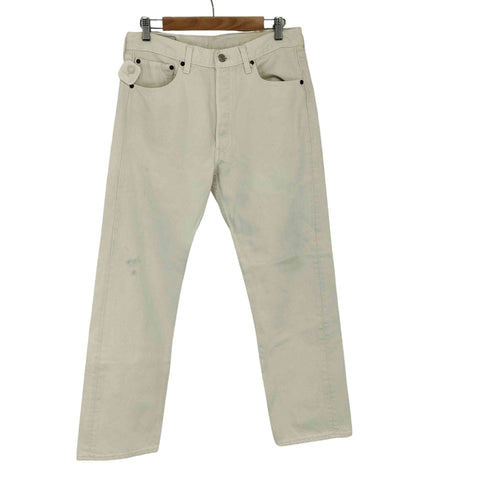 リーバイス Levis 501 95年 USA製 ホワイトデニムパンツ ボタン裏524 メンズ 33×30