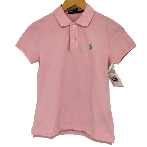 ラルフローレン RALPH LAUREN THE SKINNY POLO ポニー刺繍 ポロシャツ レディース import:M