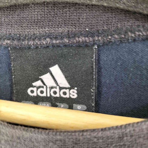 アディダス adidas 00s 万国旗タグ ロゴ刺繍 ボーダー ロングスリーブTシャツ メンズ import:M