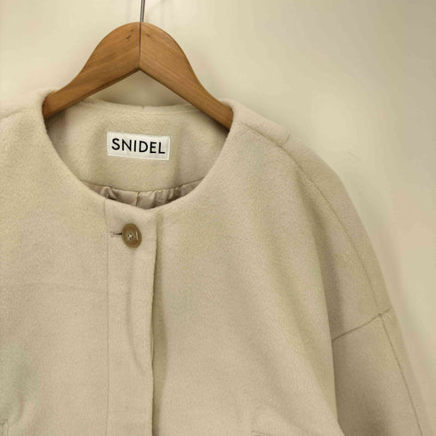 スナイデル snidel ノーカラーショート丈コート レディース ONE SIZE