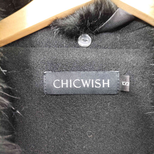 CHICWISH ダブルブレストファーコート レディース S
