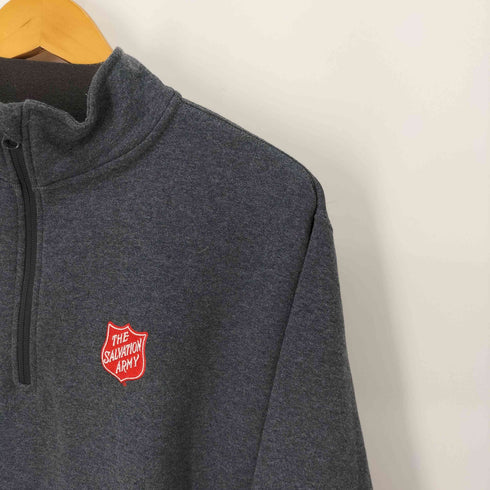 ラッセルアスレチック RUSSELL ATHLETIC ワッペン ハーフジップ スウェット メンズ import:L