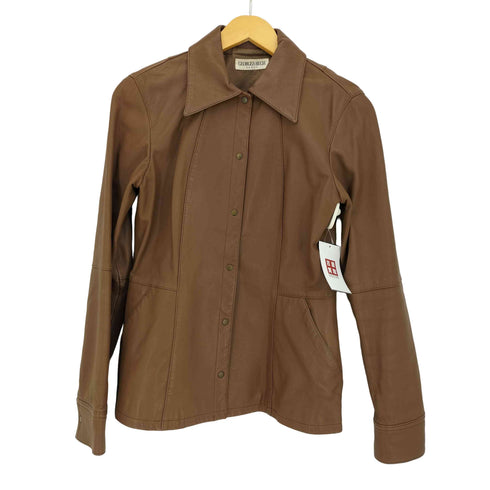 ジョルジュレッシュ GEORGES RECH ゴートスキン スナップボタン シャツジャケット レディース JPN:38
