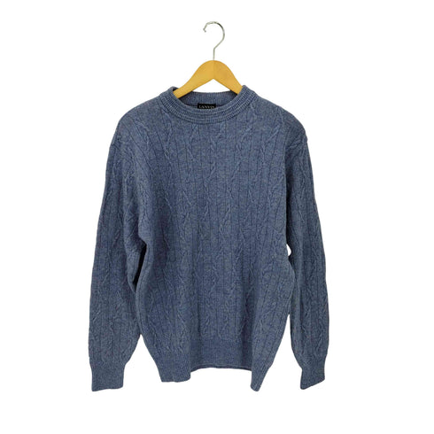 ランバンコレクション LANVIN COLLECTION ウール ケーブルクルーネックニット メンズ JPN:L
