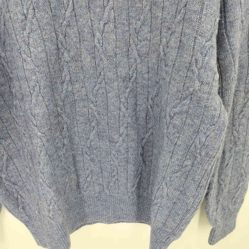 ランバンコレクション LANVIN COLLECTION ウール ケーブルクルーネックニット メンズ JPN:L