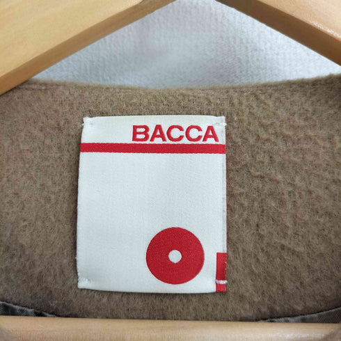 バッカ BACCA ウール ノーカラー ロングコート レディース JPN:36