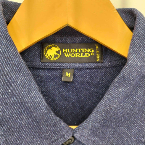 ハンティングワールド HUNTING WORLD イタリア製 コットン 長袖シャンブレーシャツ メンズ import:M