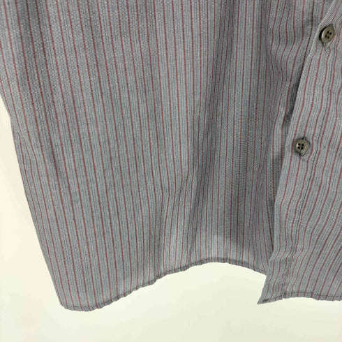 シンタス CINTAS Comfort FLEX 65/35 ポリコットン USA製 企業ロゴ 刺繍 L/S ストライプ ワーク シャツ ビッグサイズ メンズ 2XL