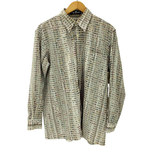 Pin Head 総柄 ウィンクル L/S ポリ シャツ メンズ JPN:M
