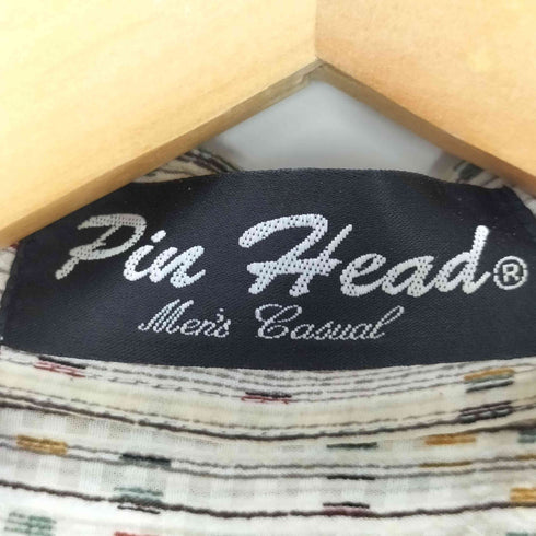 Pin Head 総柄 ウィンクル L/S ポリ シャツ メンズ JPN:M