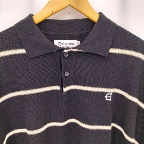 エビセンスケートボーズ Evisen skateboards BAMBI POLO SHIRTS ボーダー ニット ポロシャツ メンズ JPN:XL
