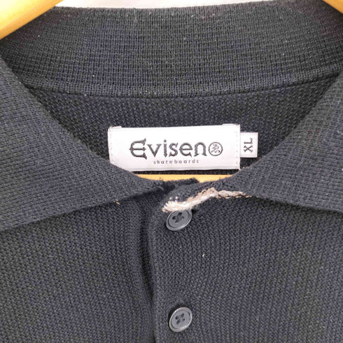 エビセンスケートボーズ Evisen skateboards BAMBI POLO SHIRTS ボーダー ニット ポロシャツ メンズ JPN:XL