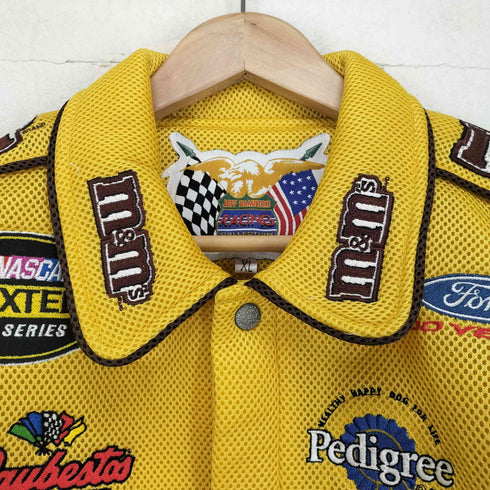 Jeff Hamilton 企業ロゴワッペンレーシングジャケット メンズ XL