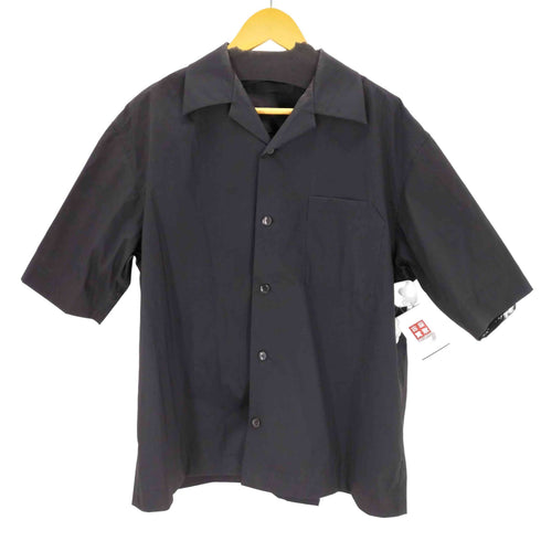 タロウホリウチ TARO HORIUCHI Open collar Shirt 撥水 ナイロン混オープンカラーシャツ メンズ 46