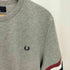 フレッドペリー FRED PERRY Striped Cuff Tee ロゴ刺繍 クルーネックTシャツ メンズ import:L
