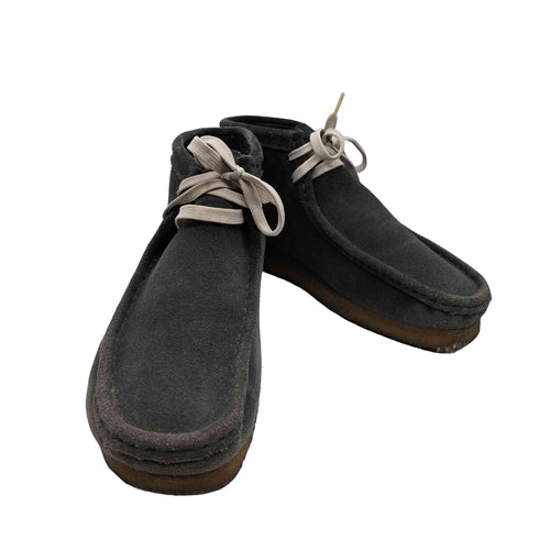 クラークス Clarks WALLABEE BOOT ネイビー スエード クレープソール モカシン ブーツ メンズ JPN:26.5