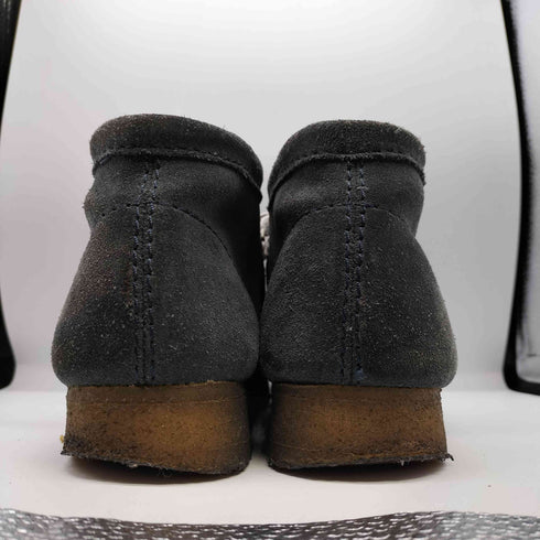 クラークス Clarks WALLABEE BOOT ネイビー スエード クレープソール モカシン ブーツ メンズ JPN:26.5