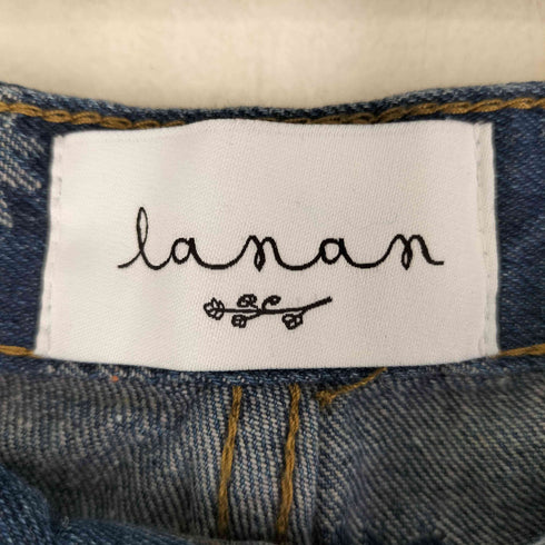 LANAN 総柄デニムパンツ レディース